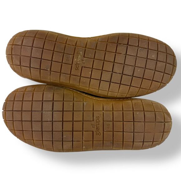 Glerups Wool Slip On Shoes Slippers Loafers Forest Green Honey Rubber 46 / 12 - Picture 12 of 12